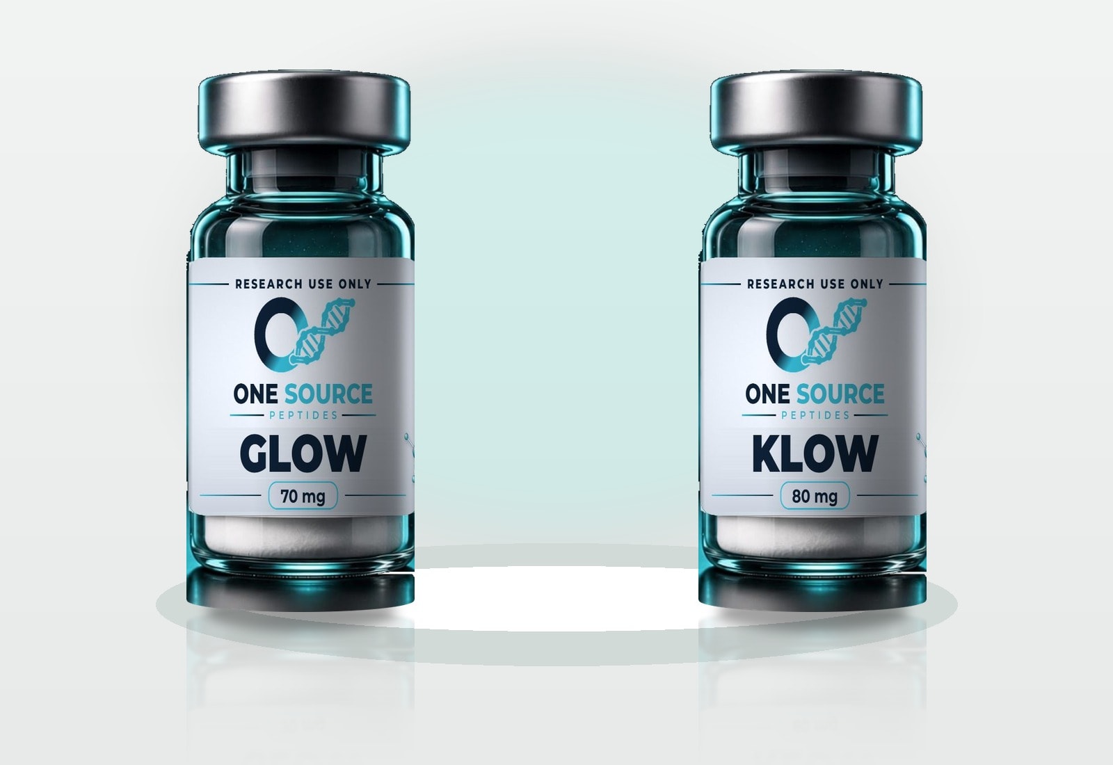 GLOW and KLOW research vials